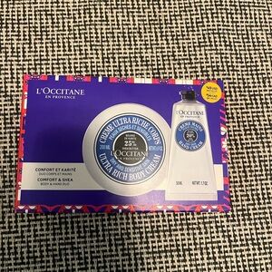 L'Occitane Body & Hand Creme Duo Gift Set New
